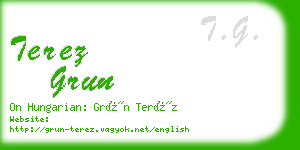 terez grun business card